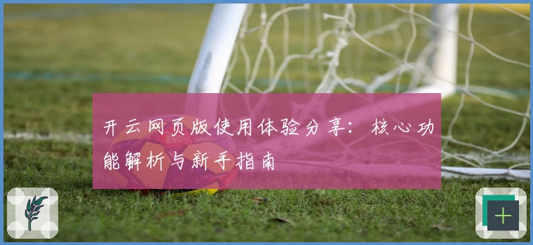 开云网页版使用体验分享：核心功能解析与新手指南